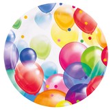 Talíře balónky 8 ks 22,8 cm